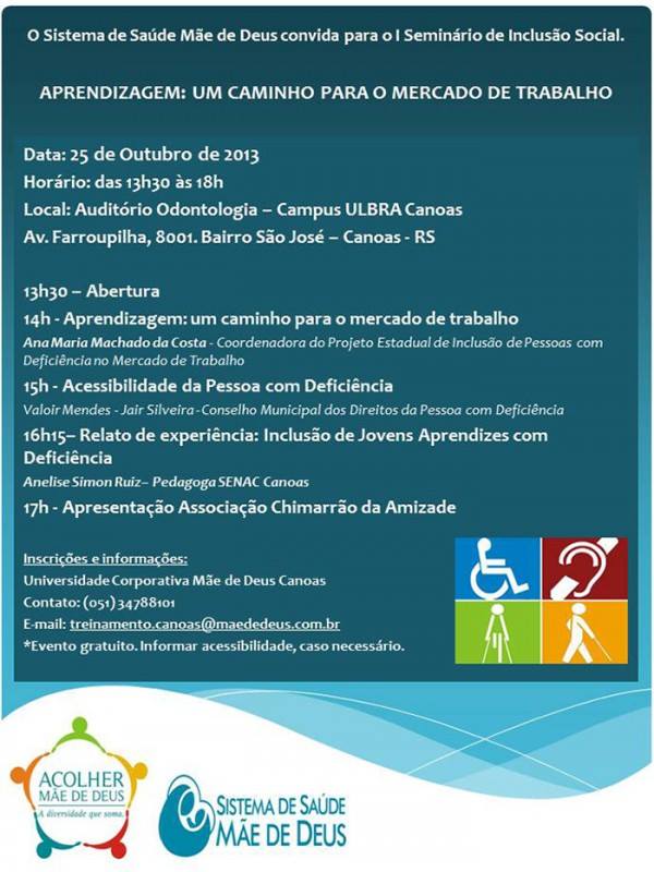 I Seminário de inclusão social