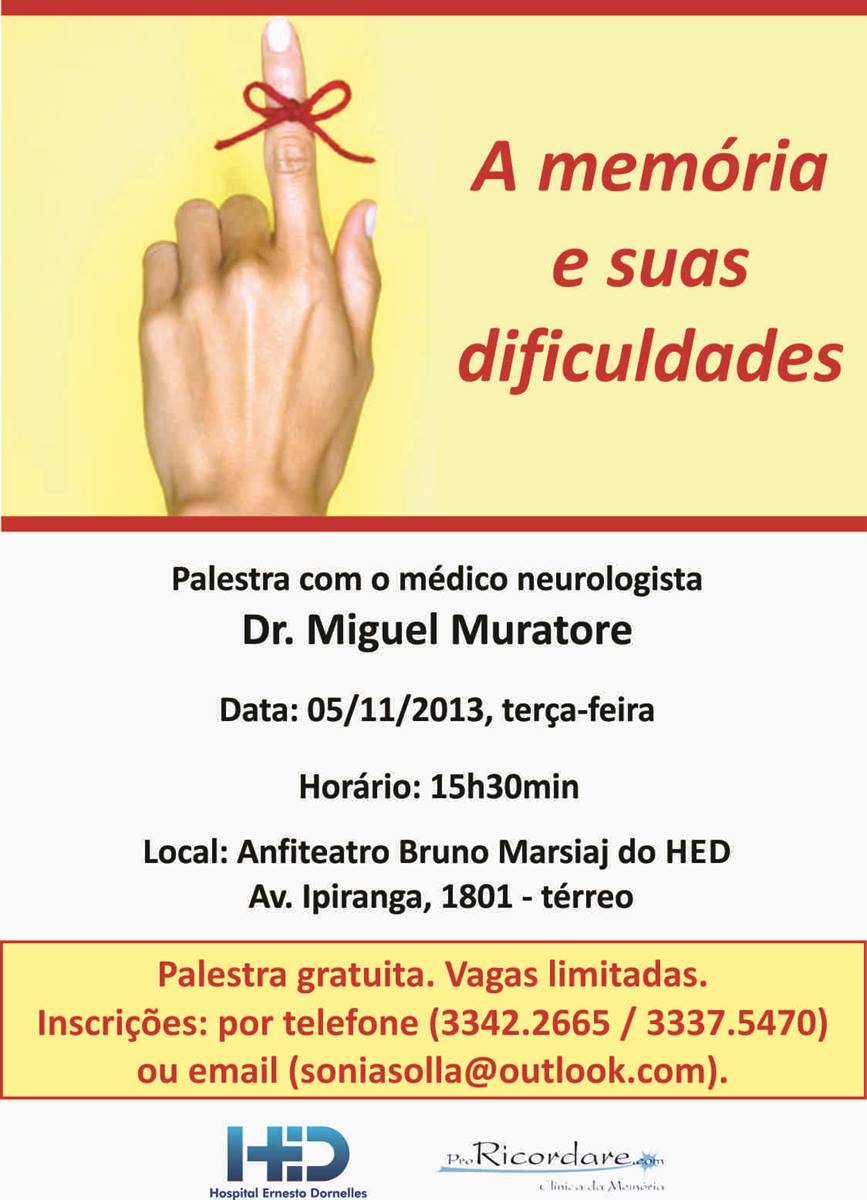 A memória e suas dificuldades