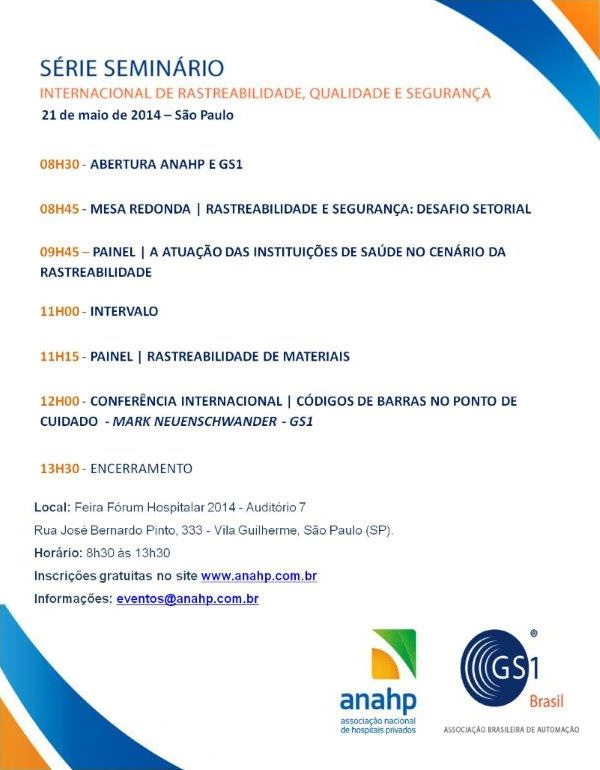 seminario nacional de rastreabilidade