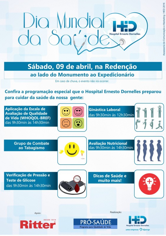 Cartaz Dia Mundial da Saúde 2016