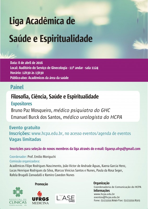 Conheça o - Liga Acadêmica de Saúde e Espiritualidade