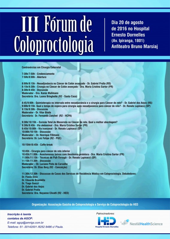 06.07.2016 - Fórum de Coloproctologia