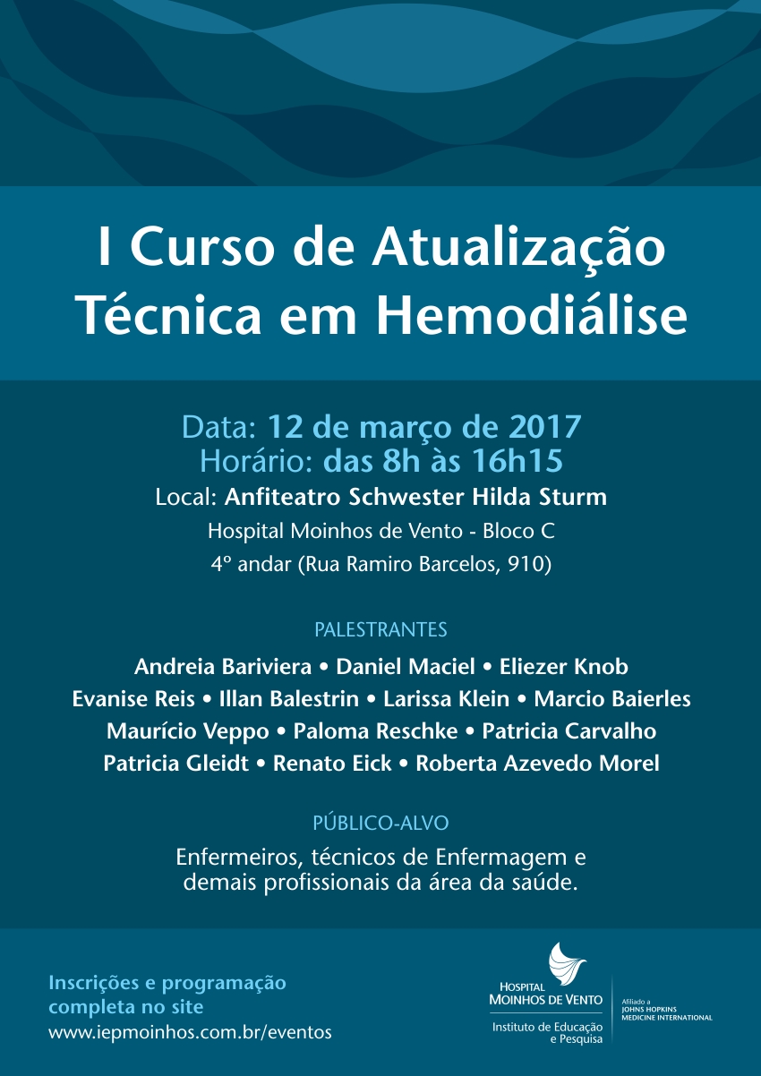 Hospital Moinhos de Vento promove capacitação em doenças renais no mês de março