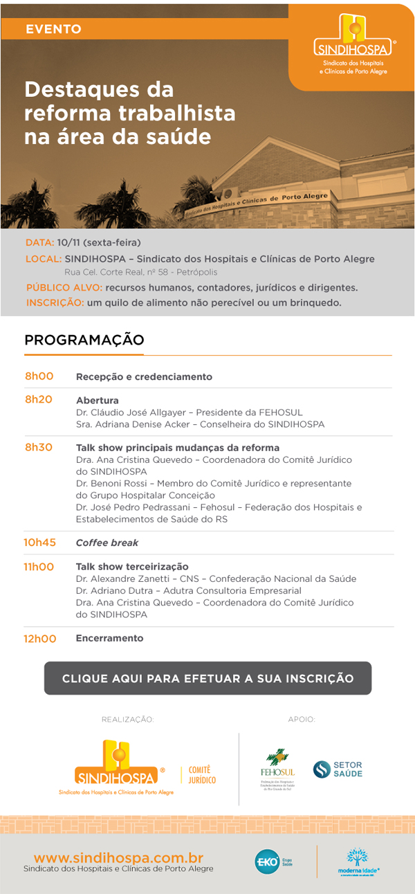Destaques da reforma trabalhista na area da saúde