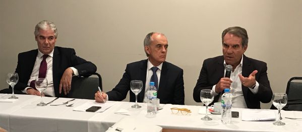 Sérgio Ruffini, Cláudio Seferin e Francisco Balestrin (Presidente do CBEXs)