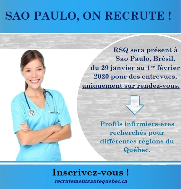 Recrutadores do Canadá vêm ao Brasil em busca de enfermeiros_