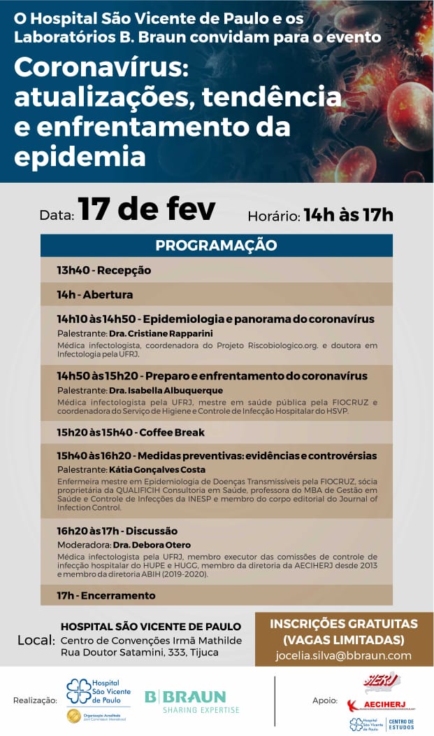 Convite evento coronavírus