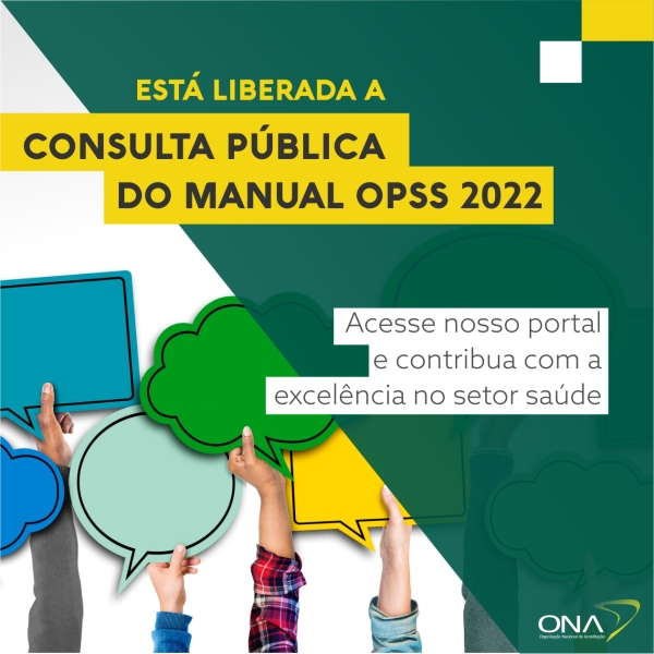 Consulta Pública Manual OPSS 2022