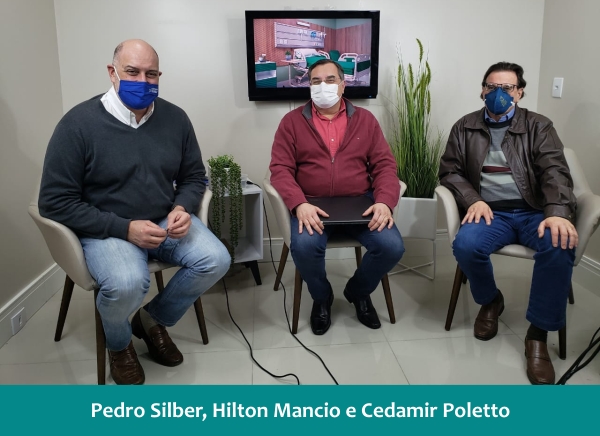 Pedro Silber, Hilton Mancio e Cedamir Poletto