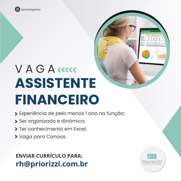 ASSISTENTE FINANCEIRO VAGA