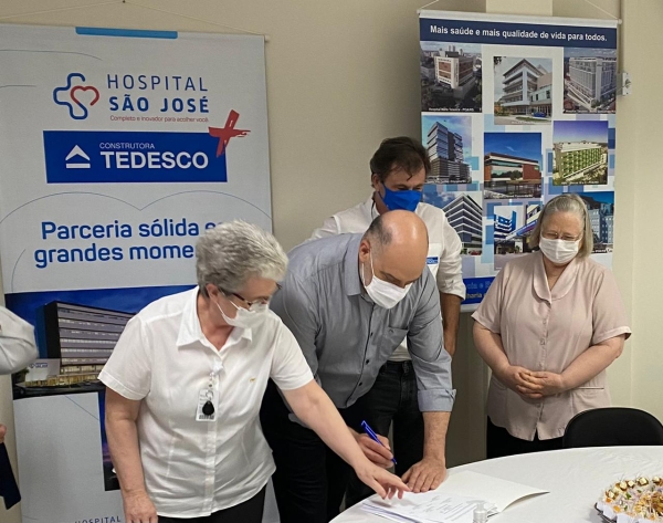 HOSPITAL SÃO JOSÉ e CONSTRUTORA TEDESCO anunciam ampliação de complexo hospitalar em Criciúma-
