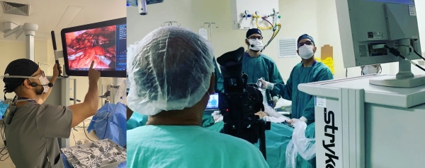 Cirurgia robótica realizada na Santa Casa de Porto Alegre é transmitida ao vivo em evento internacional-