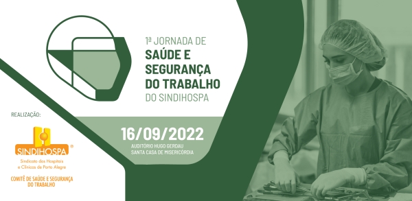 Qualidade de vida e segurança dos trabalhadores de saúde será tema de evento em Porto Alegre-