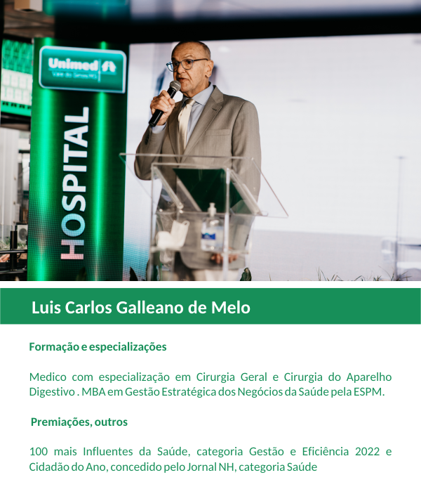 Luis Carlos Galleano de Melo perfil unimed