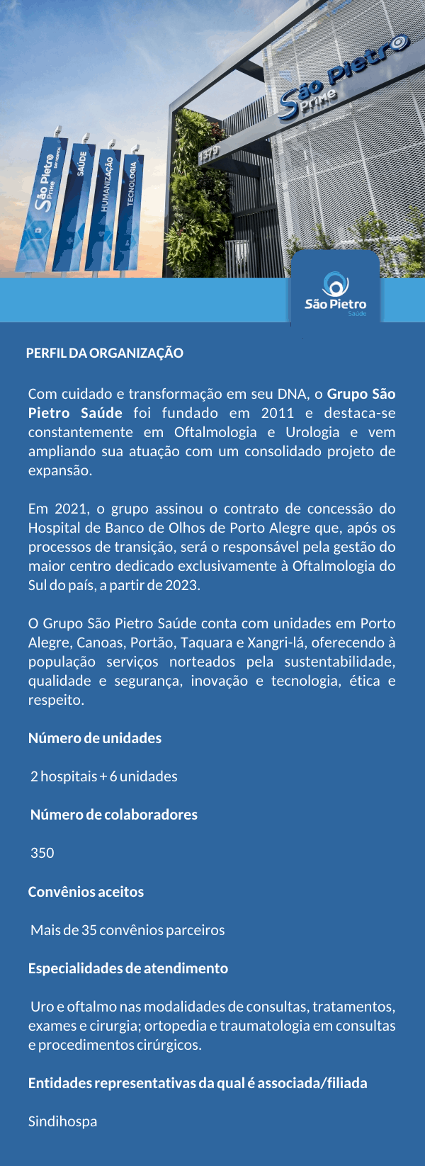 PERFIL GRUPO SAO PIETRO SAUDE