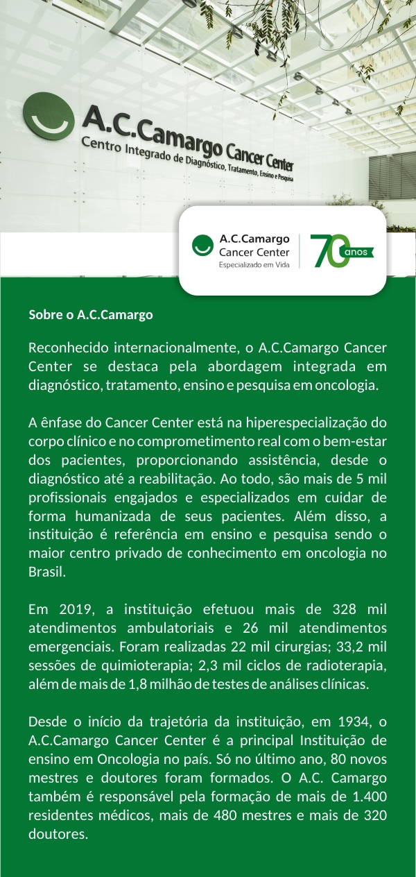 AC Camargo Cancer Center perfil