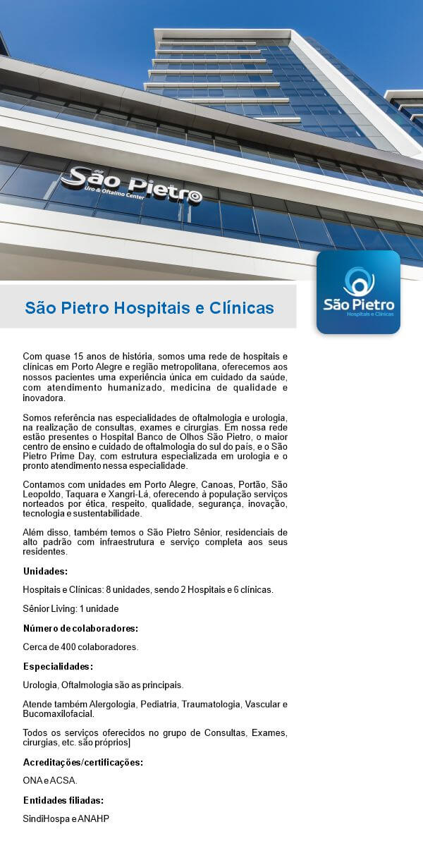 perfil grupo sao pietro hospitais e clinicas