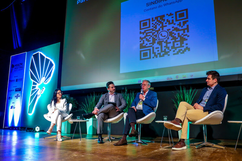 Palestra 2 - Construindo o Relacionamento Estratégico e Colaborativo entre Hospitais e Operadoras do Health Meeting 2025 – que ocorre de 21 a 23 de Outubro no Centro de Eventos da PUC RS. FOTO: Marcos Nagelstein/Agência Preview.