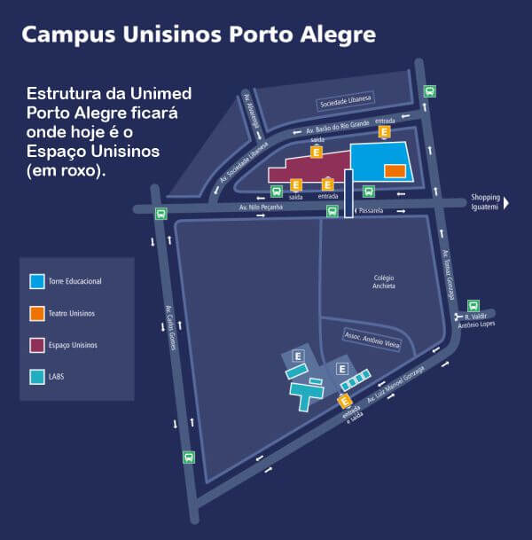 unimed porto alegre unisinos mapa pronto atendimento