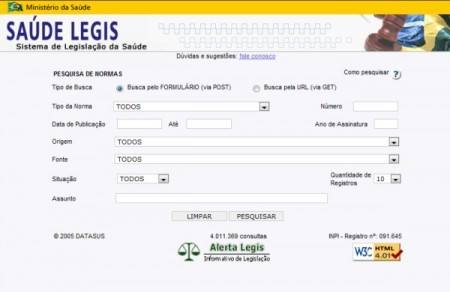 Saúde Legis disponibiliza mais de 60 mil atos normativos