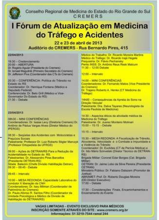CREMERS EVENTO MEDICINA TRÁFEGO