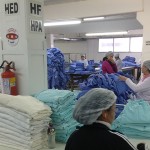 São processadas 13 toneladas de roupas hospitalares diariamente