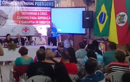 FEHOSUL participa de congresso dos trabalhadores em saúde do Estado 