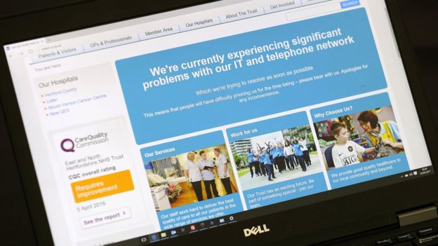 Ataque cibernético sem precedentes atinge hospitais no Reino Unido