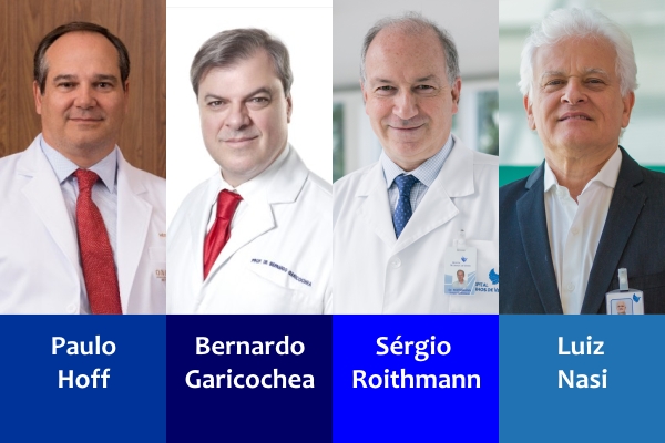 Paulo Hoff, Bernardo Garicochea, Sérgio Roithmann e Luiz Nasi discutirão a queda de diagnósticos de câncer