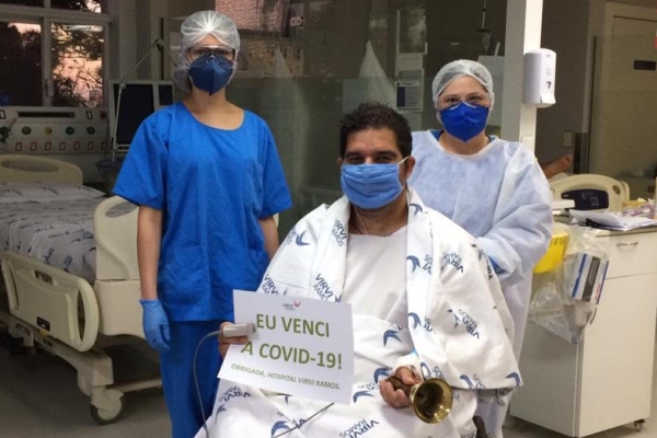 Plasma Convalescente: Paciente do Hospital Virvi Ramos recebe alta hospitalar duas semanas após receber transfusão
