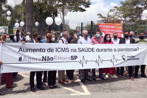 Entidades da Saúde vão às ruas contra medida que aumenta o ICMS em São Paulo e que impactará em todo o Brasil