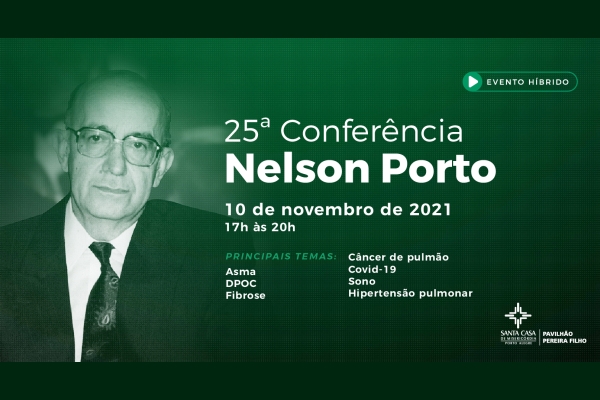 Inscrições gratuitas para a Conferência Nelson Porto de Pneumologia