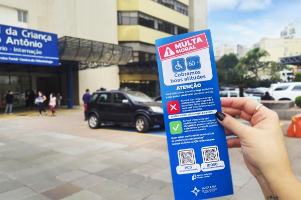 Multa Moral começa a ser aplicada nos estacionamentos da Santa Casa de Porto Alegre
