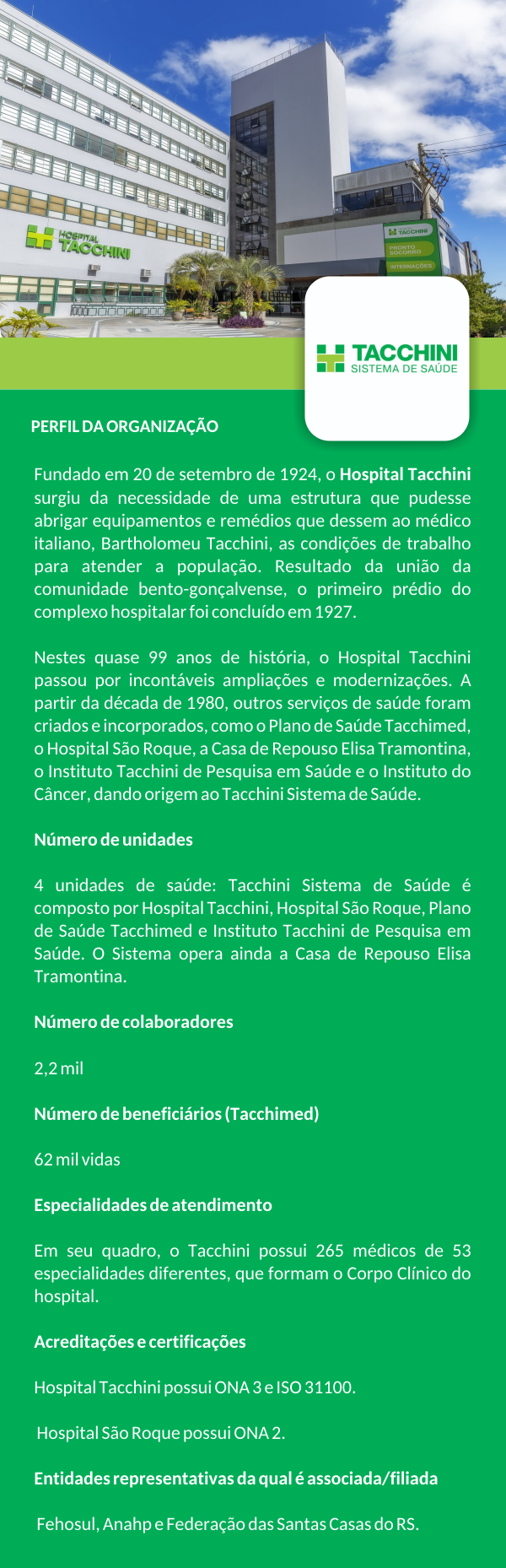 perfil tacchini sistema de saúde 2023