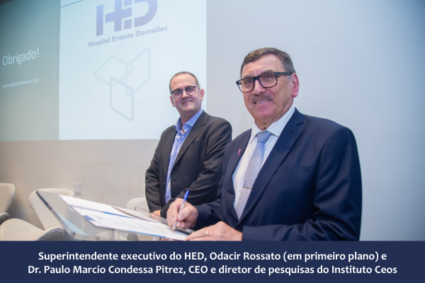 Hospital Ernesto Dornelles e Instituto Ceos firmam parceria para potencializar as pesquisas clínicas