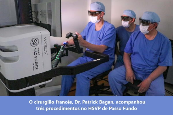 Cirurgias robóticas torácicas são realizadas pela primeira vez no interior do RS