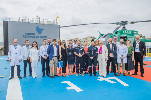 Com investimento de cerca de R$ 1,1 milhão, Hospital Moinhos revitaliza heliponto