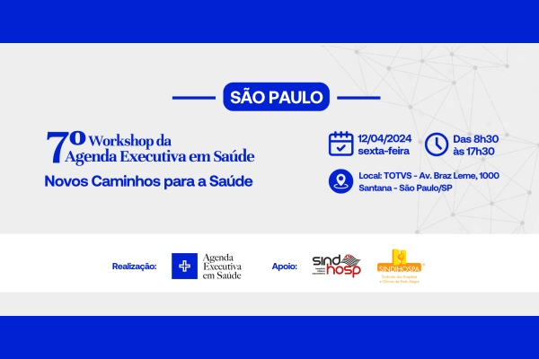 São Paulo sediará no dia 12 de abril a 7º edição do Workshop Novos Caminhos para a Saúde