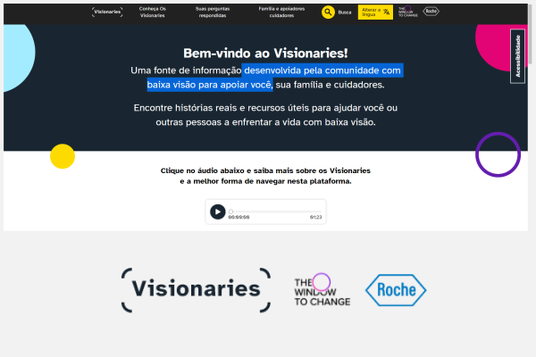 Visionários chega ao Brasil com informações para a comunidade de pessoas com baixa visão