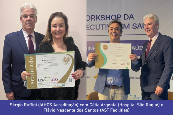 IAHCS Acreditação entrega certificados de qualidade da ONA a clientes em Bento Gonçalves