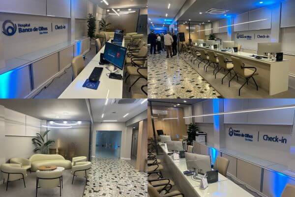 Hospital Banco de Olhos São Pietro apresenta nova recepção para clientes privados e de planos de saúde