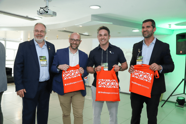 SINDIHOSPA apresenta nova marca na HEALTH MEETING