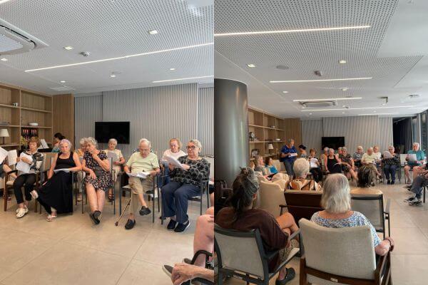 Apresentação de coral com pessoas 60+ é atração de final de ano na São Pietro Sênior