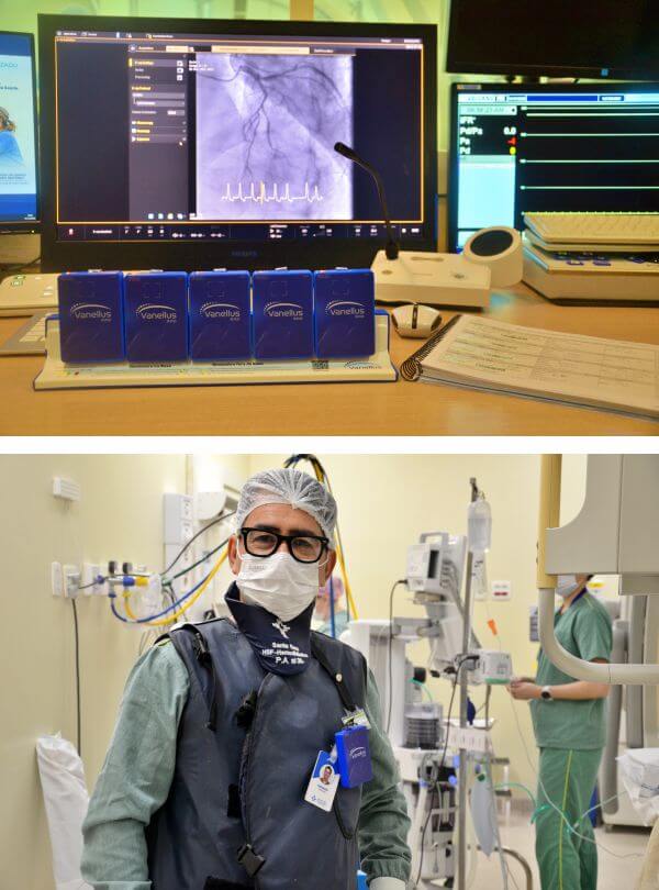 radiação em tempo real