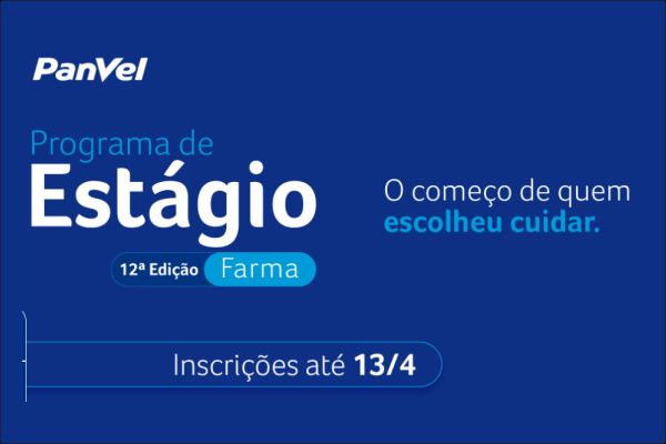 Panvel encerra hoje inscrições para Programa de Estágio em Farmácia 2026