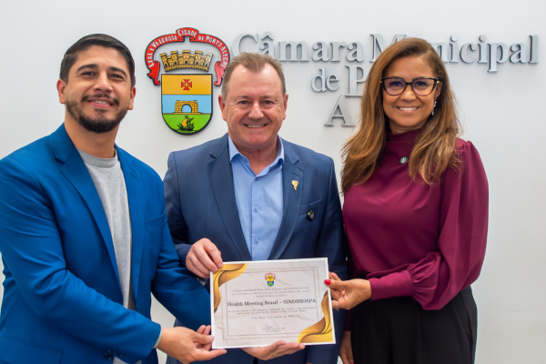 Health Meeting Brasil recebe diploma de honra ao mérito da Câmara de Porto Alegre