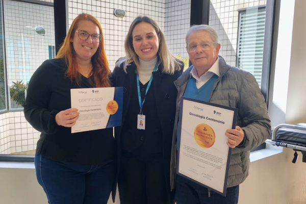 Oncologia Centenário recebe Selo de Segurança do Paciente 2026